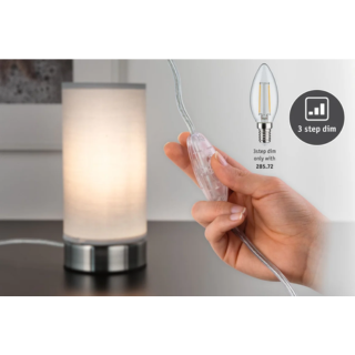 Paulmann Pia tafellamp max.1x25w e14 wit/ijzer geb