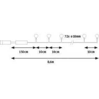 Paulmann Plug & Shine LED-lichtketting Warm wit IP44 3000K Zwart