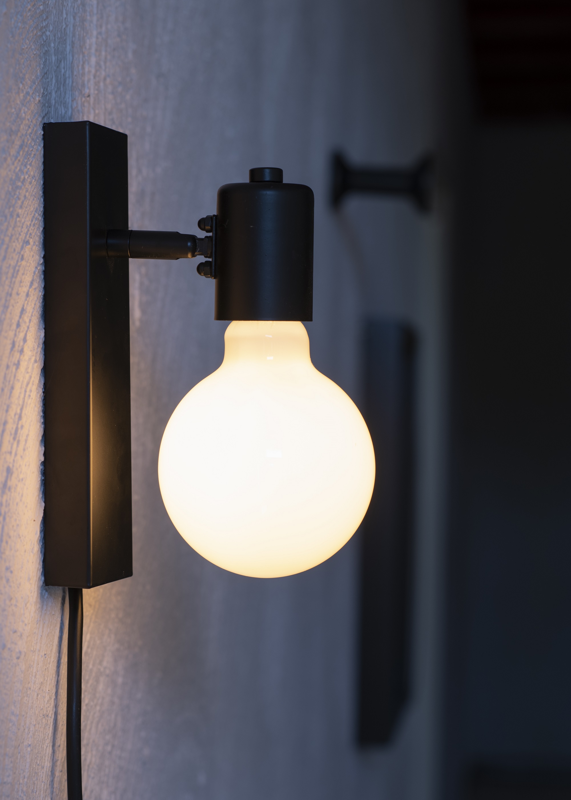 Bailey BaiLum ceiling/wall Wandlamp Metaal XL e27 zwart