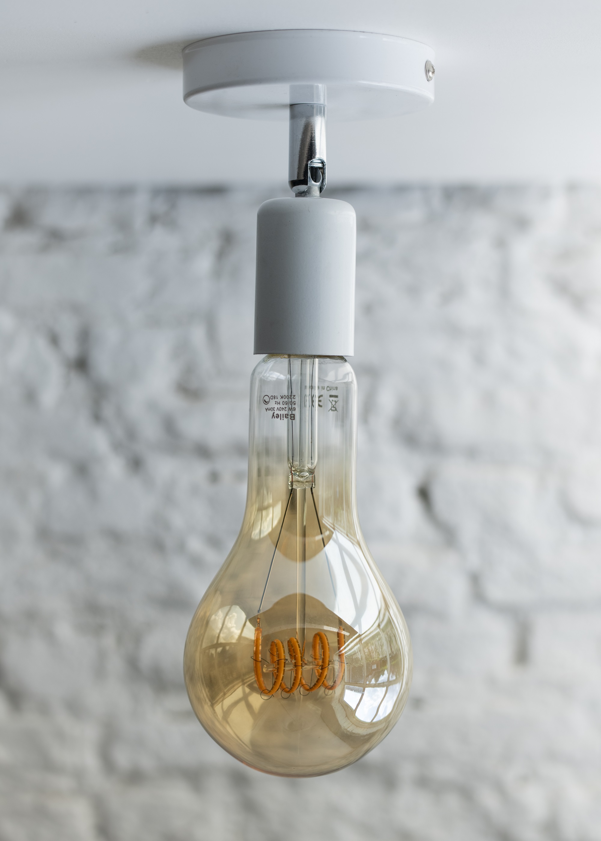 Bailey BaiLum ceiling/wall Plafond / wandlamp metaal L e27 wit