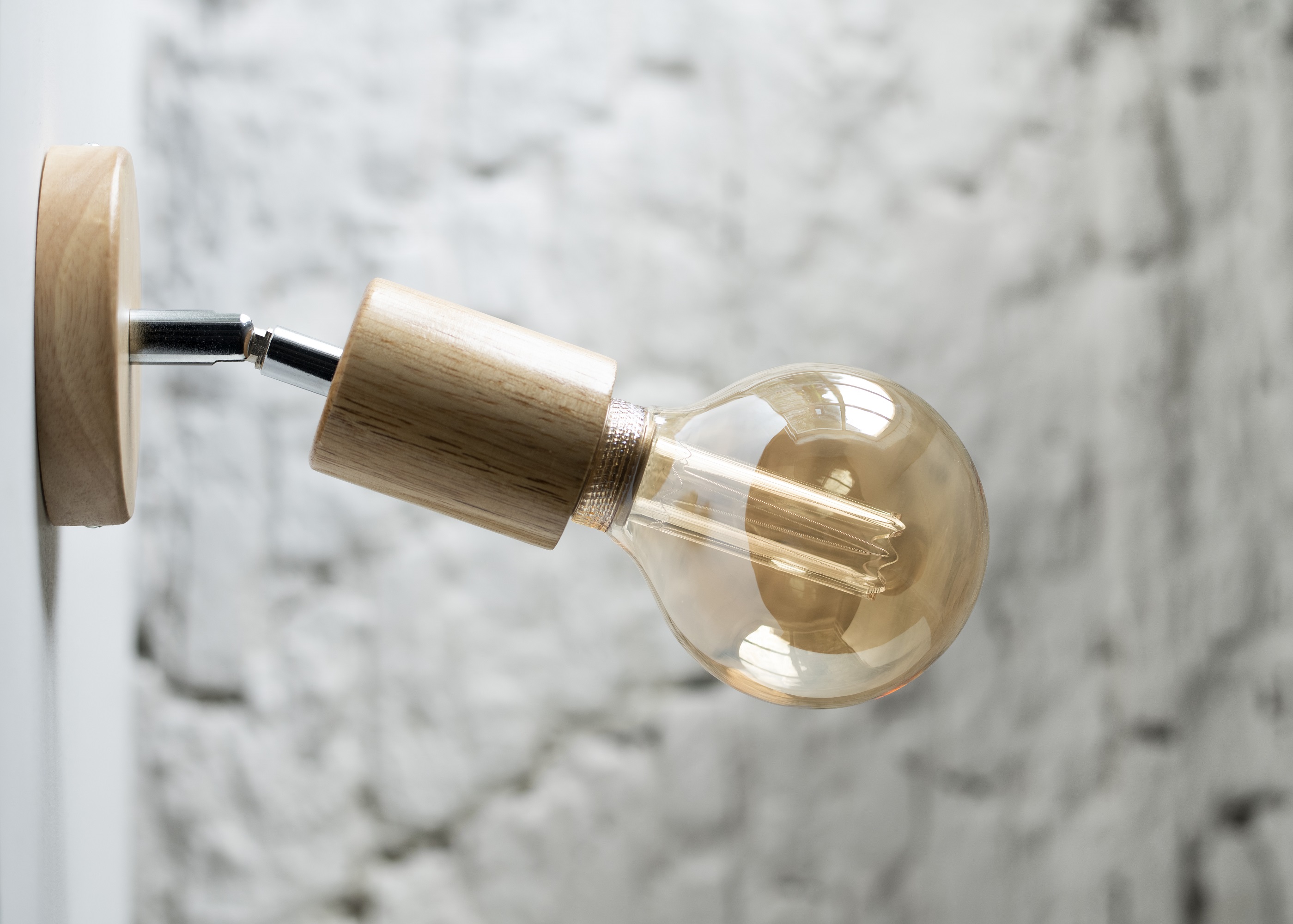 Bailey BaiLum ceiling/wall Plafond / wandlamp hout L e27