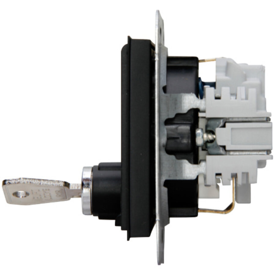 Kopp HK 07 HK07 - wandcontactdoos 1V ra SH klapdeksel afsluitbaar mat-zwart Kopp HK 07 HK07 - wandcontactdoos 1V ra SH klapdeksel afsluitbaar mat-zwart