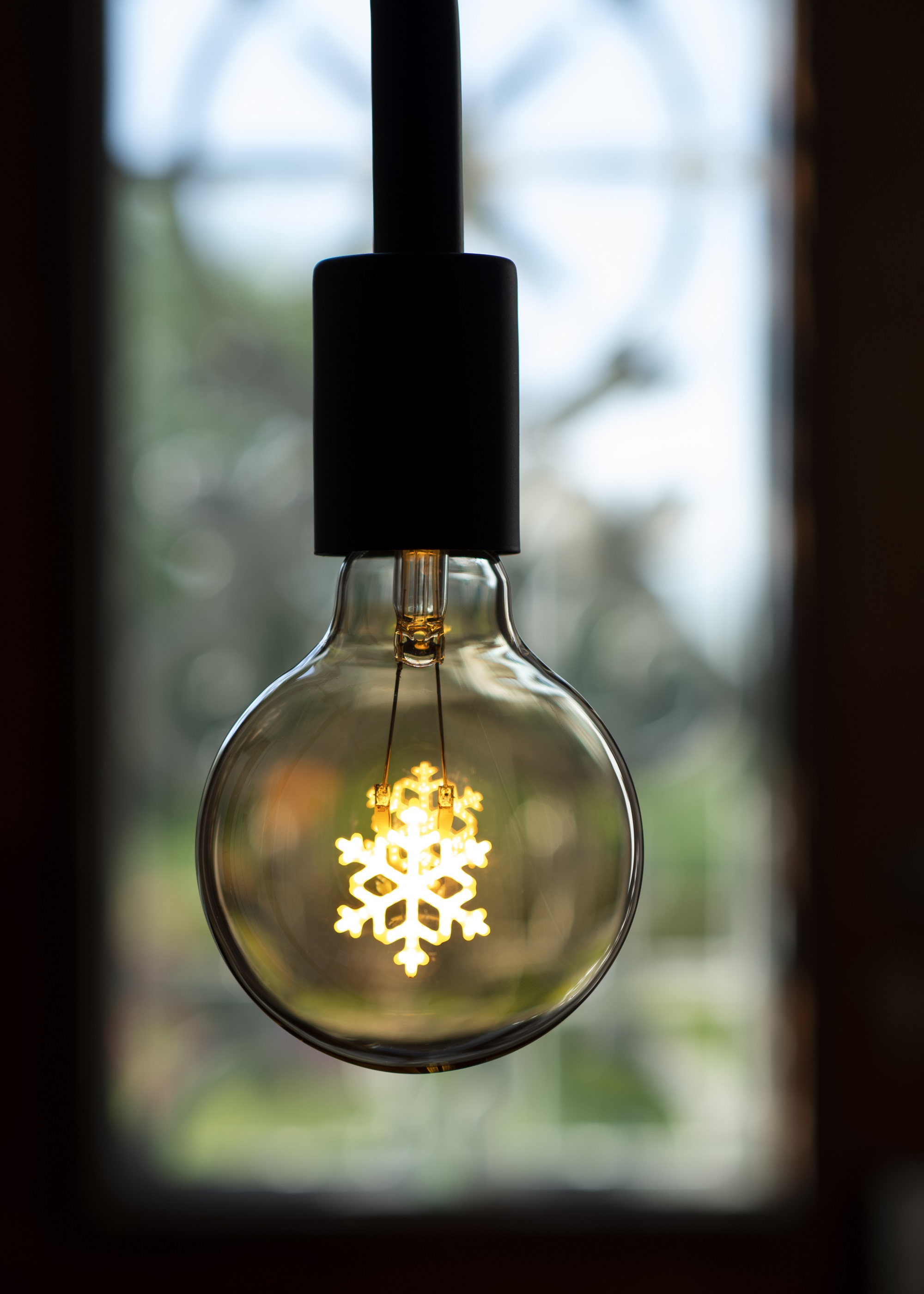 Bailey Effects by Bailey lights Led Silhouette snowflake G95 e27 dim 2W 90LM 920 goud