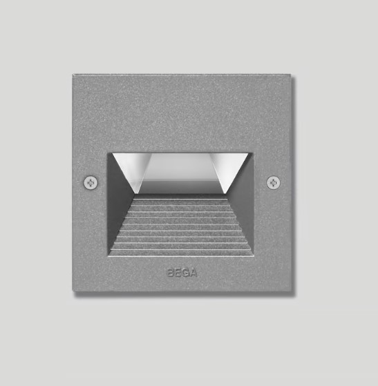 Bega Inbouwarmatuur, voor binnen- en buiten, zilver 3000 K