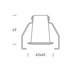 HOFFLIGHTS PLAFONDVERLICHTING 1.1000.0112 italy2 1x2w 3K 15° W/ZW