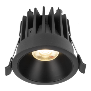 Hofflights Inbouw Plafondverlichting QATAR 12W 3K 24° zwart