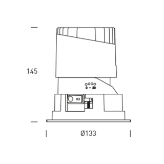 Hofflights inbouw plafondverlichting | 1.1076.0114 slovakia 30W 4K 24° wit