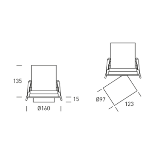Hofflights Inbouw Plafondverlichting  | 1.1072.0112 andorra 30W 3K 24° wit