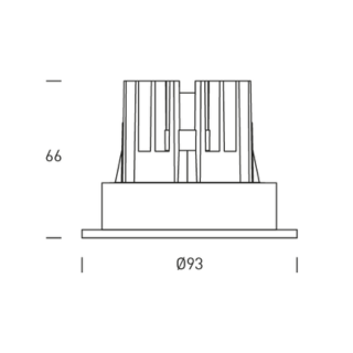 Hofflights Inbouw Plafondverlichting | LAOS12 adj. 12W 4K zwart