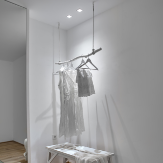 Hofflights plafondinbouw verlichting | 1.1120.8105 malta vierkant wit/zwart ZND led