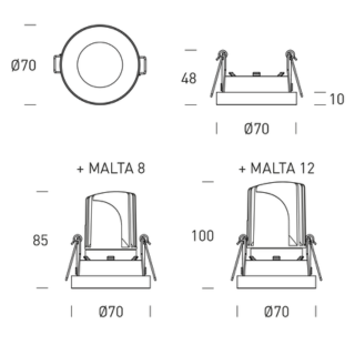 hofflights downlight | 1.1120.8112 malta acc. wit gu10 rond hofflights downlight | 1.1120.8112 malta acc. wit gu10 rond