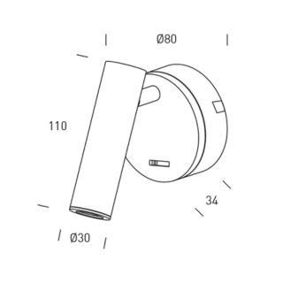 Hofflights plafondopbouw verlichting | 1.3001.1112 iceland 3W 3K wit