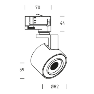 Hofflights railspot | 1.5056.1112 germany 20W 3K 24° wit