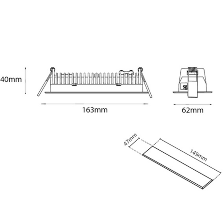 SG Inspire R 150 wit led 2700K fase afsnijding