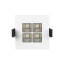 Four Square downlight 7W 80x80mm 2.700K zilver wit ex. driver