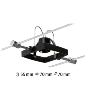 Paulmann Kabelsysteem Mac II Losse spot GU5,3 max. 10W dimbaar 12V Zwart mat