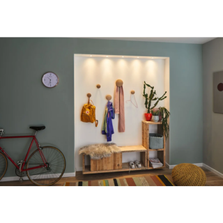 Paulmann LED-inbouwlamp Nova Mini Coin Basisset zwenkbaar rond 66mm 15° Coin 3x4W 3x310lm 230V 2700K Zwart mat