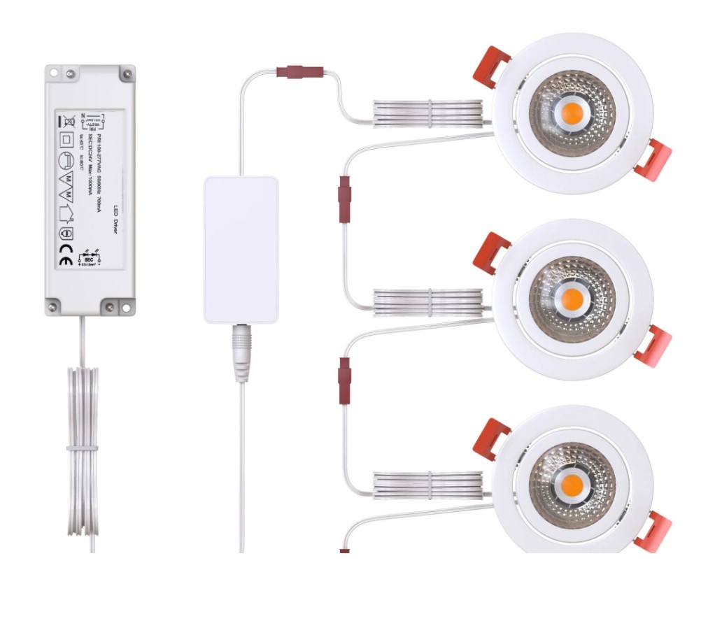 Innr Inbouw Spot Zigbee smart inbouw spot, wit, 3X 430LM, 2700K, 3ST