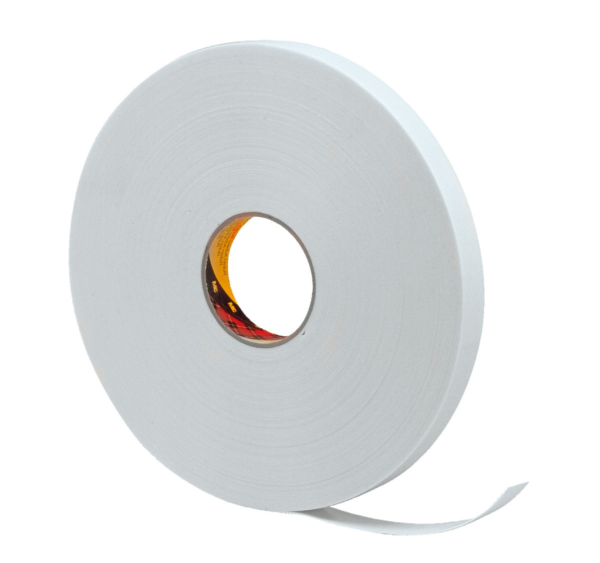 3M ™ Dubbelzijdige polyethyleen schuimtape 9528, wit, 19 MM X 66 M
