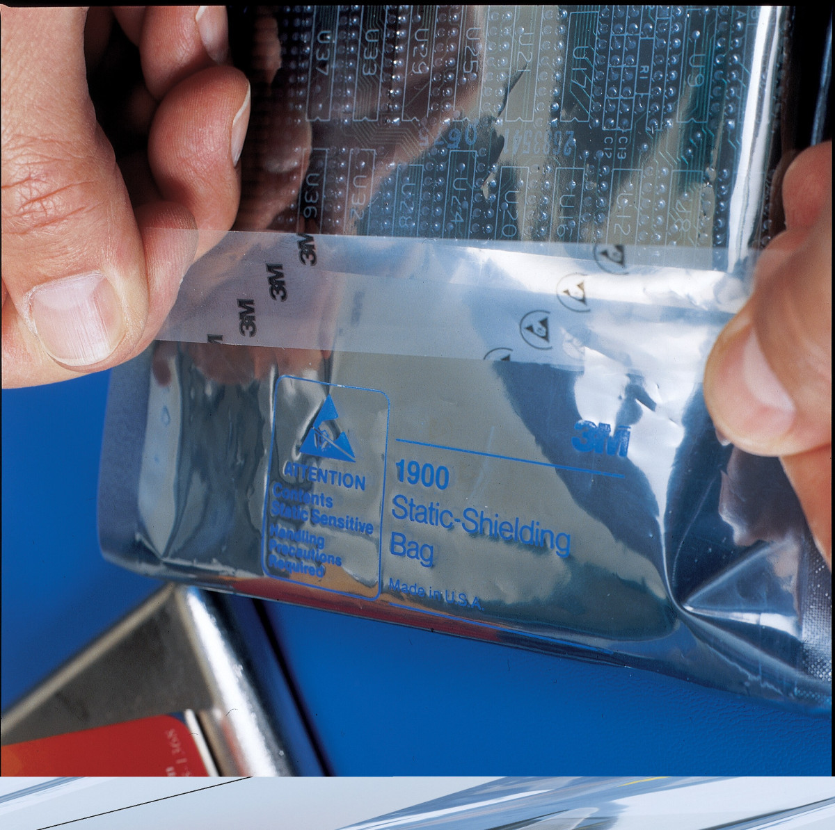 3M ™ Et 40 polyester tape, antistatisch, onbedrukt, transparant, 609 MM