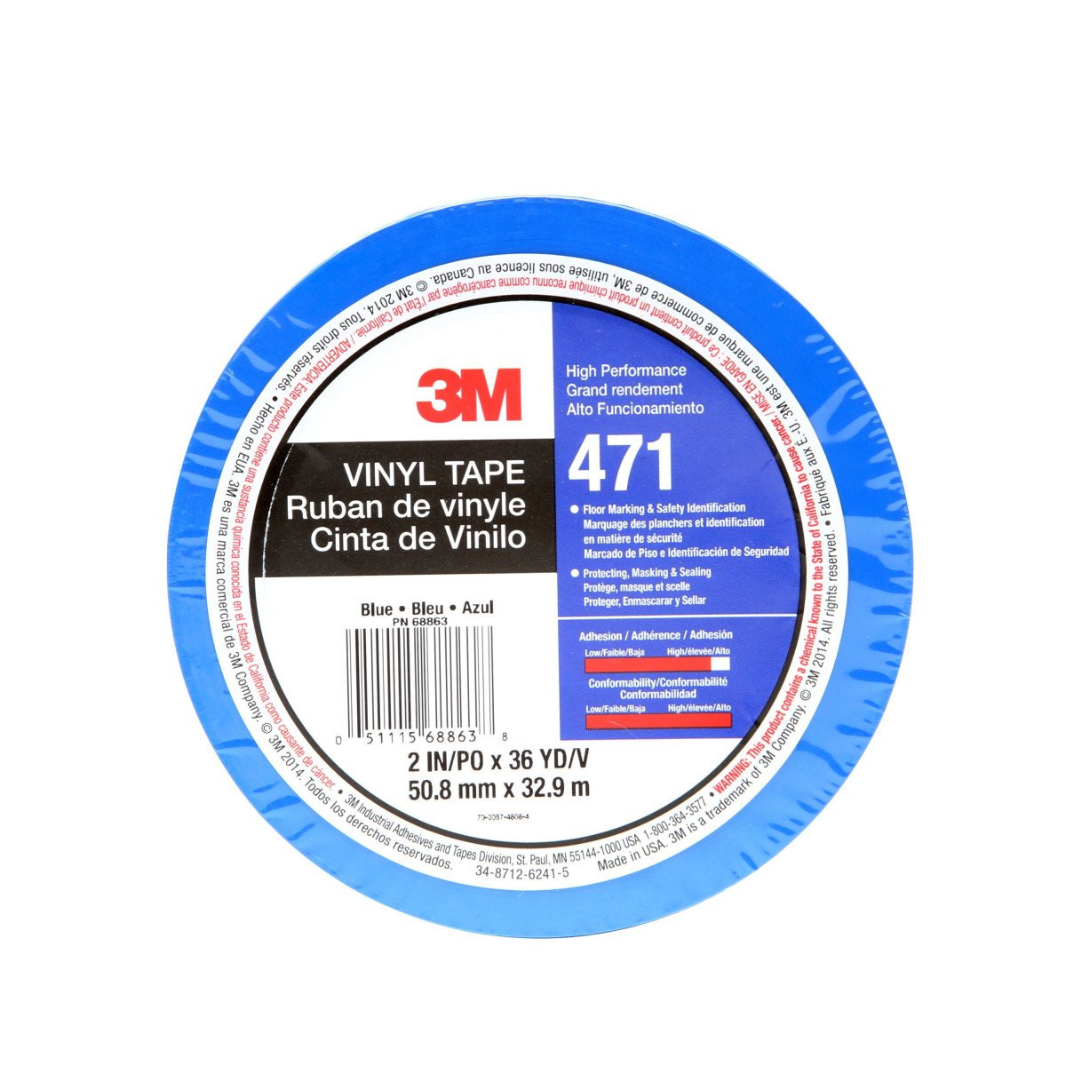 3M VINYLTAPE 471 BL 50MMX33M