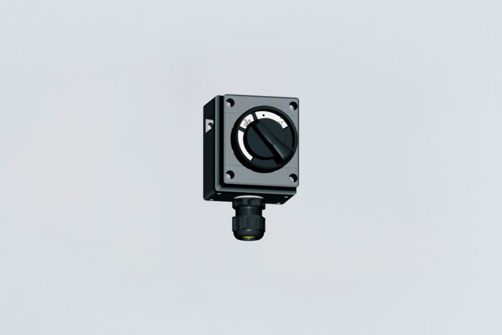 8040/1191.001+i/GN/-060 consig bedieningskast, 2 X M25 met 1 drukknop