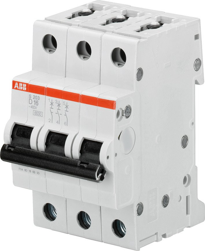 Abb System pro M compact installatieautomaat D karakteristiek 4a 3P 3 beveiligd 3te