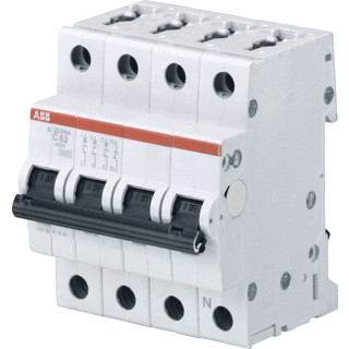 Abb System pro M compact installatieautomaat C karakteristiek 13a 3P 3 beveiligd incl nul 4te