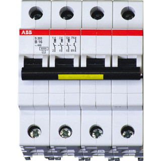 Abb System pro M compact installatieautomaat B karakteristiek 50a 4P 4 beveiligd 4te