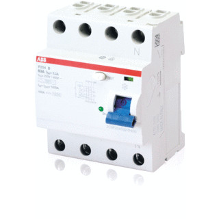 Abb Aardlekschakelaar 4 polig 40a 500ma B type