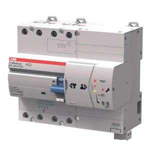 Abb Aardlekschakelaar 4P 25a 300ma auto test van aardlekschakelaar