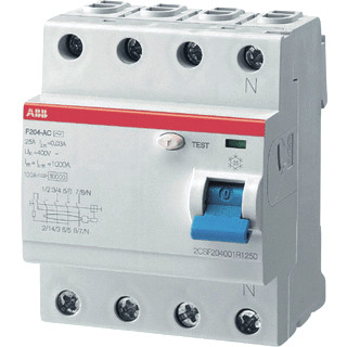 Abb System pro M compact aardlekschakelaar 4P 40a 0,5a