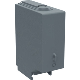 Abb Afschermkap voor os 100-160 grijs uitvoerring klik-montage