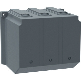 Abb Afschermkap voor os100-160 3 polige lang speciale uitvoering grijs li