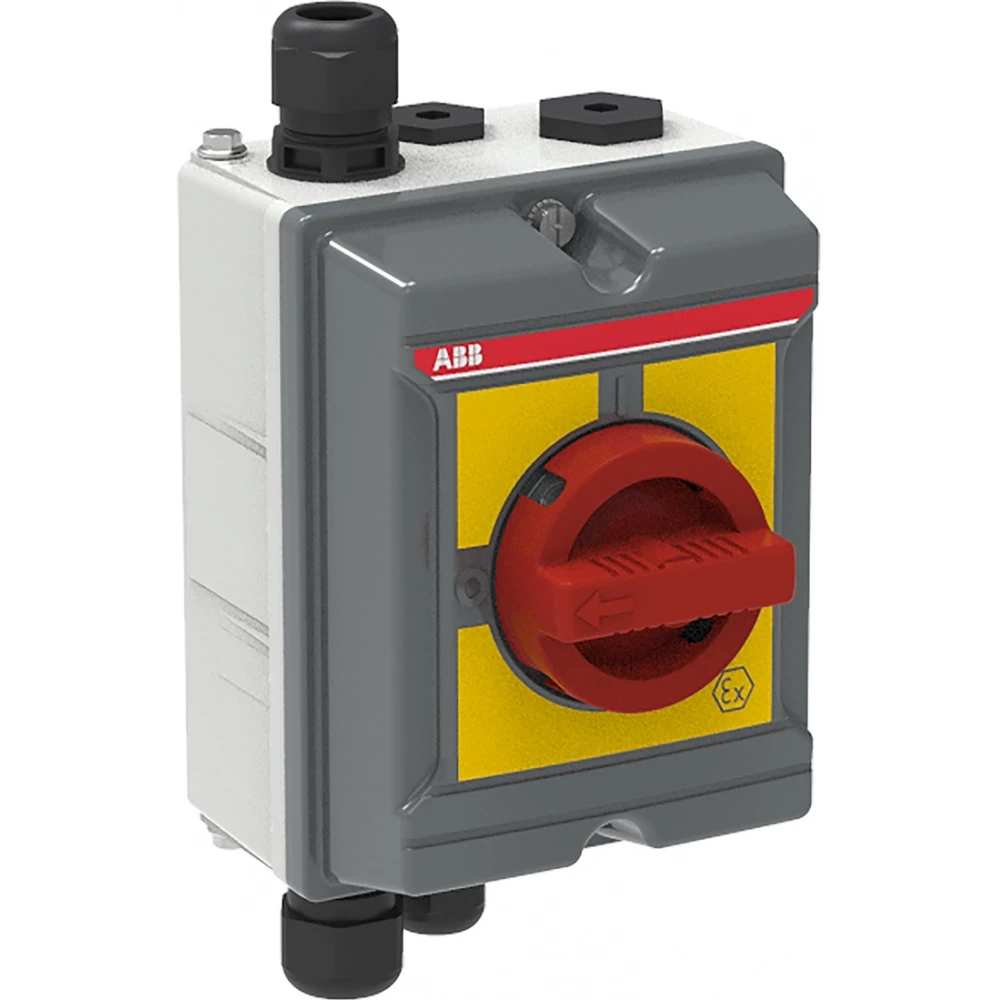 Abb Atex emc safety switch 4-P. 400V ac23 63a 22KW. alu beh.