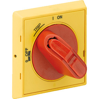 Abb Bedieningsknop voor motorbeveiligingschakelaar ip64 kleur: rood/geel