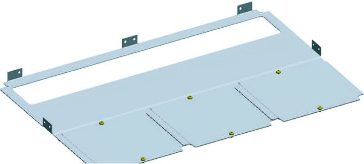 Abb Bodemplaat V.V.flensopeningen / kabeltule B2/D4