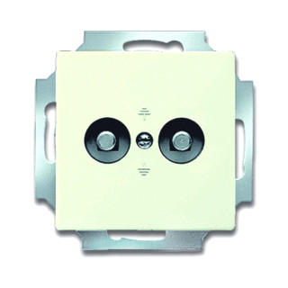 Abb Busch-jaeger aardingscontactdoos+cpl 2V inb S-ivoor