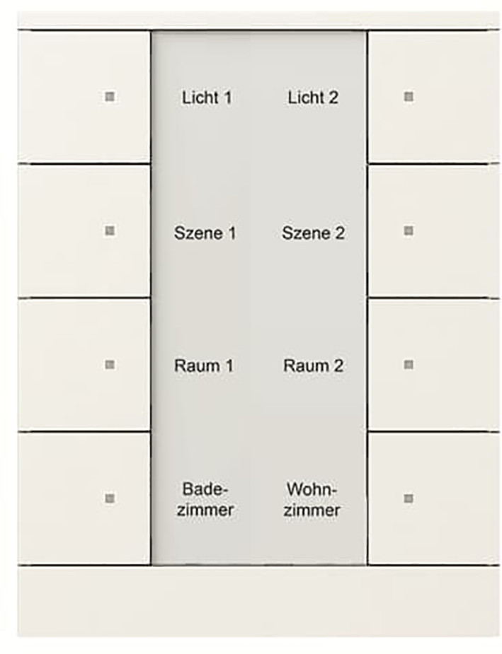 Bedienings Sensor KNX - climaeco mat wit 8F
