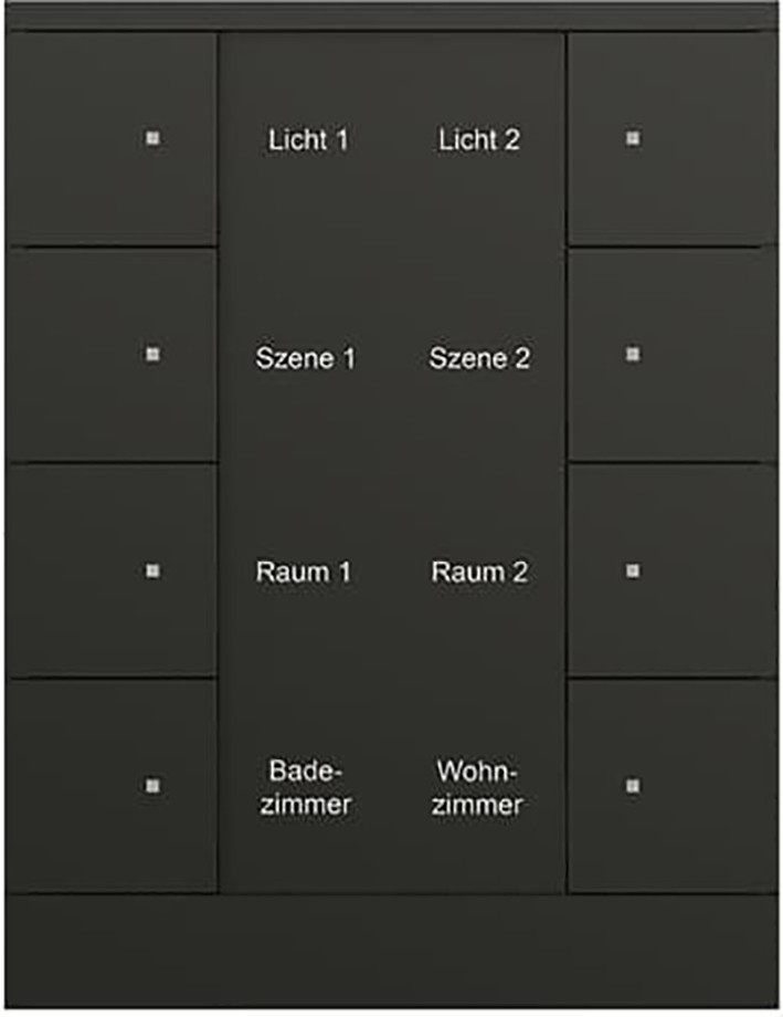 Bedienings Sensor KNX - climaeco mat zwart 8F
