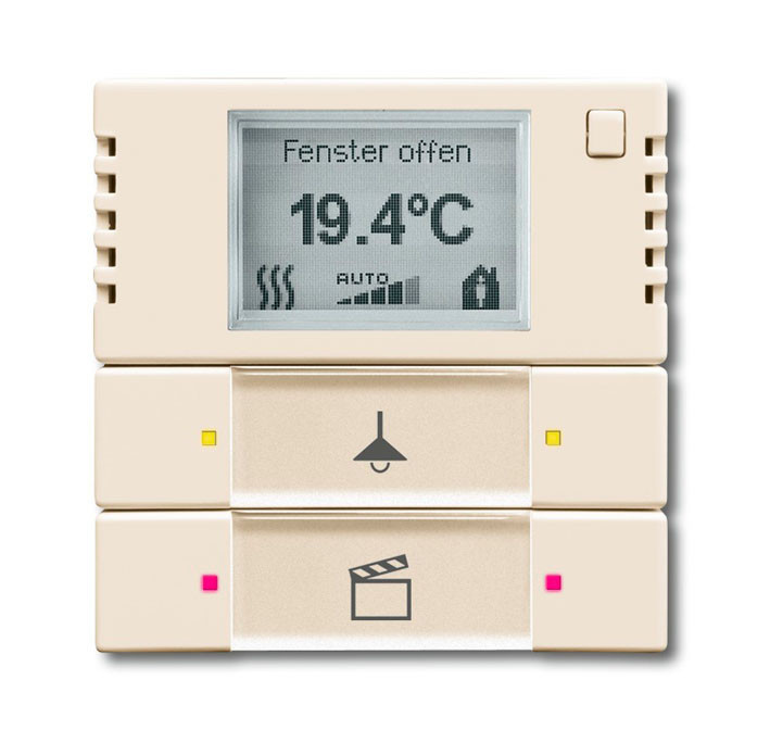ABB Busch-Jaeger ABB i-bus KNX, Carat, Future, Futur KNX 2V ruimtethermostaat S-ivoor