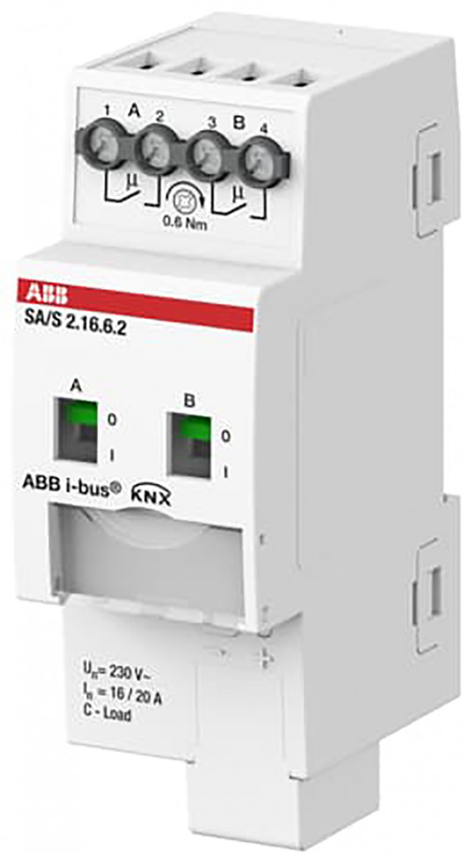 Schakel Aktor, professioneel KNX 2-voudig 16 ampere, energiefunctie