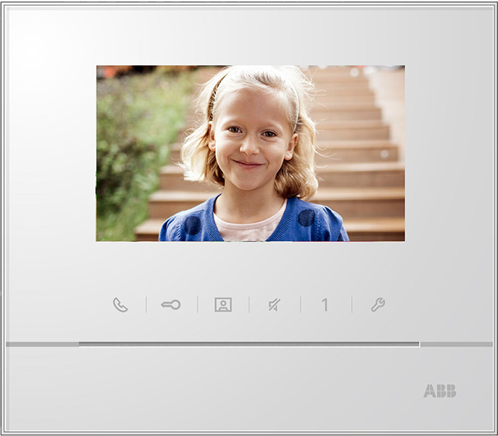 ABB Busch-Jaeger ABB-Welcome 4.3" video hands-free binnenpost wit