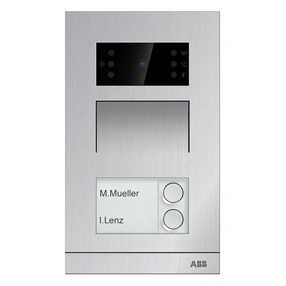 ABB Busch-Jaeger ABB Welcome Abb Welcome ip mini video buitenpost 2 drukknoppen, ic/desfire,