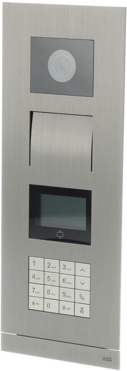 ABB Busch-Jaeger ABB-Welcome Abb Welcome ip videobuitenpost met keypad, ic kaart lezer, edelstaal,