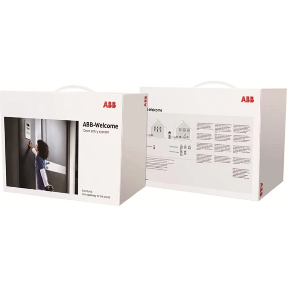 ABB Busch-Jaeger ABB-Welcome Abb Welcome mini set buitenpost met 2 drukkers en 2 X 4,3 inch binnenp
