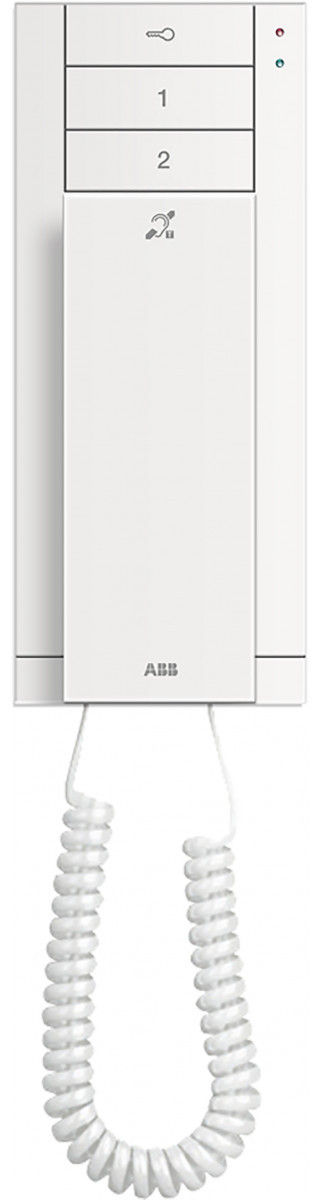 ABB Busch-Jaeger ABB-Welcome Audio Handset binnenpost wit 3 knoppen, met ringleiding