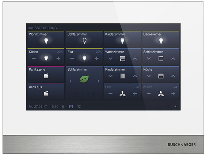 ABB Busch-Jaeger Busch-Welcome H8236-4W-03 welcome ip -touch 7 wit, lan/wlan, met ruimtetemperatuurse