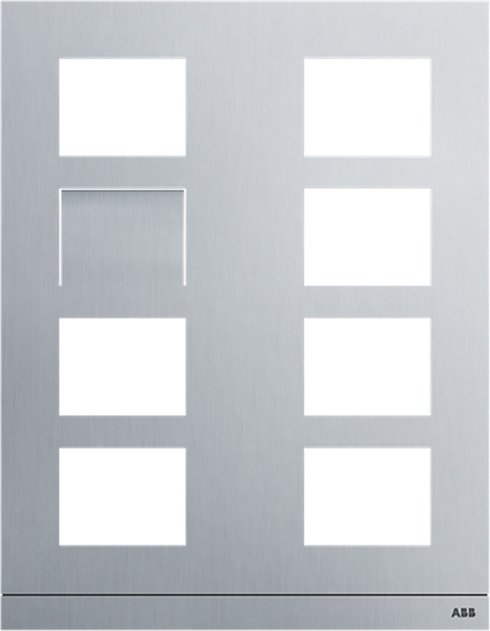 ABB Busch-Jaeger ABB-Welcome Video Outdoor station frame grootte 2/4, aluminium