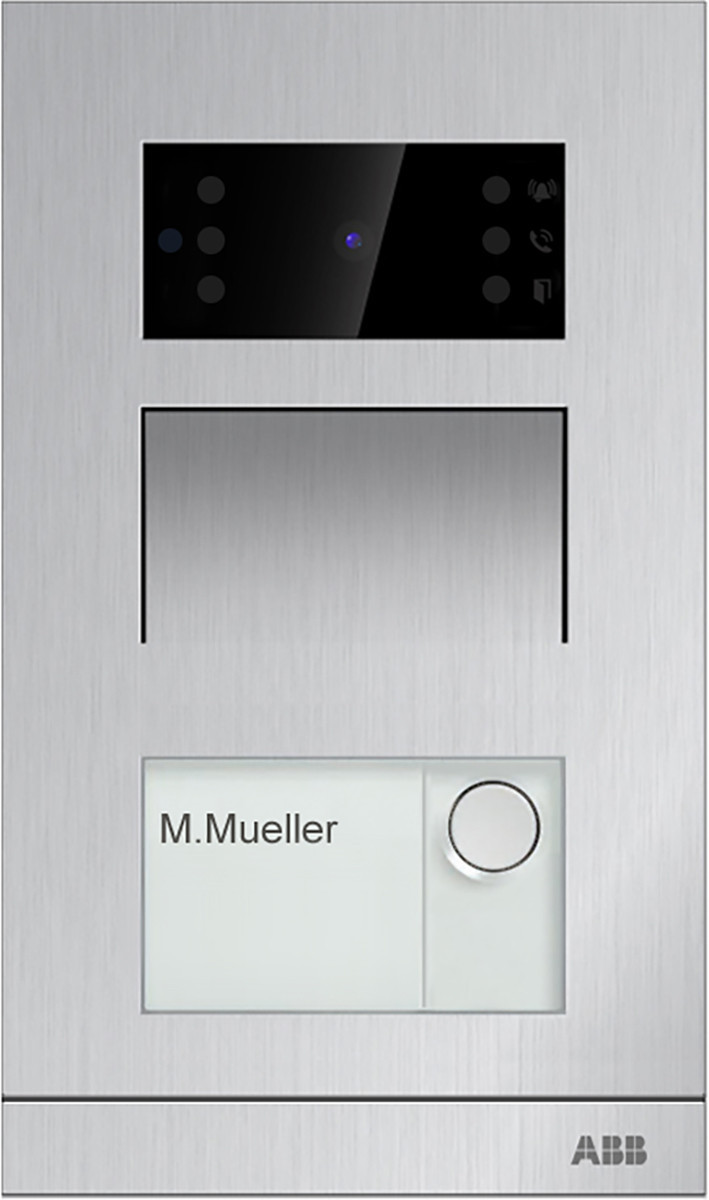 ABB Busch-Jaeger ABB-Welcome Welcome Ip mini-buitenpost, aluminium, inbouw, 1 drukknop